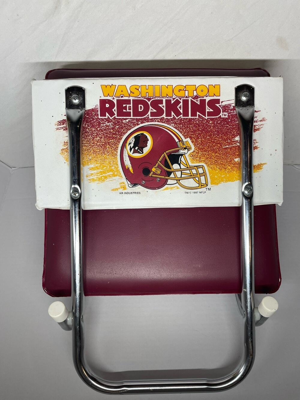 WASHINGTON REDSKINS 1997 NFL FOLDING CUSHIONED STADIUM SEAT VINTAGE NFL